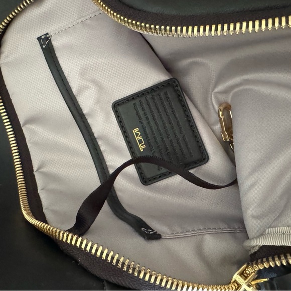 Tumi Black Leather Backpack - Picture 6 of 10